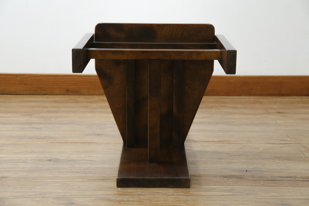 中古　美品　星野民芸(星野民藝)　丸抜き背板が印象的なダイニングチェア　(R-085823)