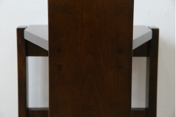 中古　美品　星野民芸(星野民藝)　丸抜き背板が印象的なダイニングチェア　(R-085823)
