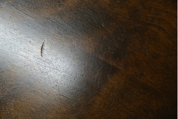 中古　美品　星野民芸(星野民藝)　丸抜き背板が印象的なダイニングチェア　(R-085823)