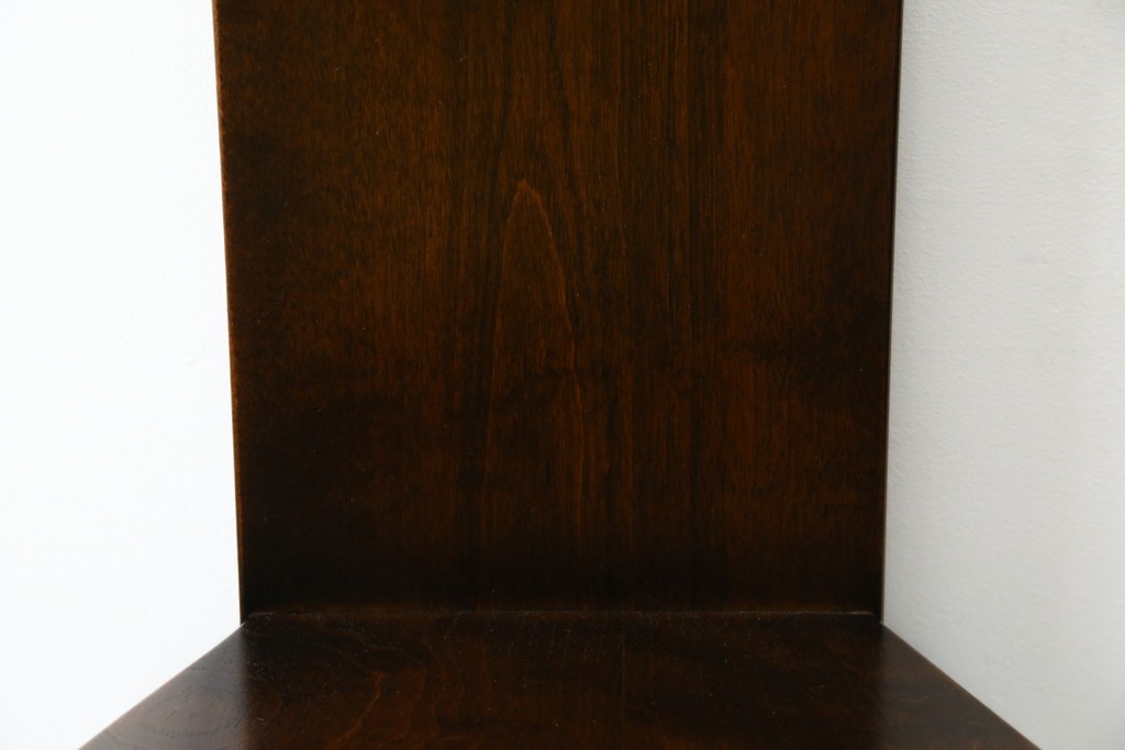 中古　美品　星野民芸(星野民藝)　丸抜き背板が印象的なダイニングチェア　(R-085823)