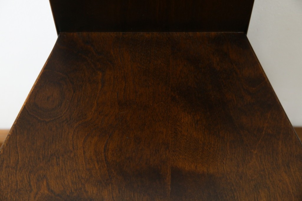 中古　美品　星野民芸(星野民藝)　丸抜き背板が印象的なダイニングチェア　(R-085823)