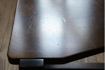 中古　美品　星野民芸(星野民藝)　丸抜き背板が印象的なダイニングチェア　(R-085823)