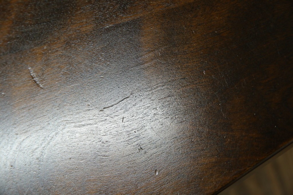 中古　美品　星野民芸(星野民藝)　丸抜き背板が印象的なダイニングチェア　(R-085823)