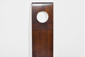 中古　美品　星野民芸(星野民藝)　丸抜き背板が印象的なダイニングチェア　(R-085823)