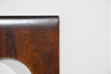 中古　美品　星野民芸(星野民藝)　丸抜き背板が印象的なダイニングチェア　(R-085823)