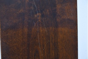 中古　美品　星野民芸(星野民藝)　丸抜き背板が印象的なダイニングチェア　(R-085823)