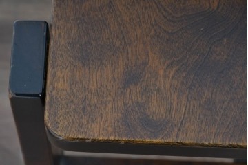 中古　美品　星野民芸(星野民藝)　丸抜き背板が印象的なダイニングチェア　(R-085823)