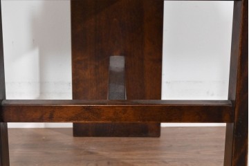 中古　美品　星野民芸(星野民藝)　丸抜き背板が印象的なダイニングチェア　(R-085823)