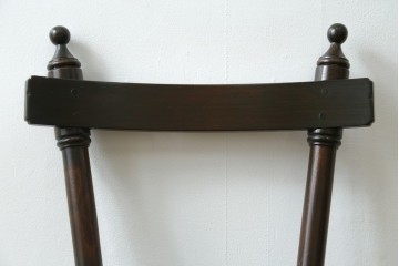 中古　松本民芸家具　丸座面が愛らしい素朴なフォルムの南京小椅子　(R-085824)