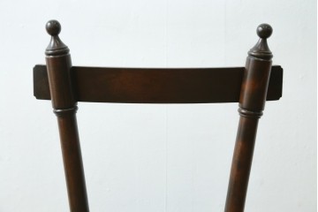 中古　松本民芸家具　丸座面が愛らしい素朴なフォルムの南京小椅子　(R-085824)