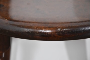 中古　松本民芸家具　丸座面が愛らしい素朴なフォルムの南京小椅子　(R-085824)