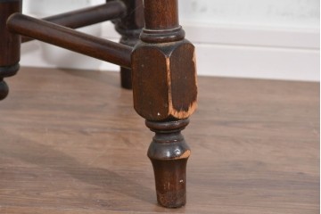 中古　松本民芸家具　丸座面が愛らしい素朴なフォルムの南京小椅子　(R-085824)