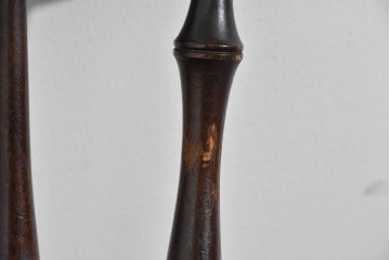 和製ヴィンテージ　松本民芸家具　曲線的な笠木が特徴のSP型スピンドルチェア2脚セット　定価(2脚合計)約19万円　(R-085825)