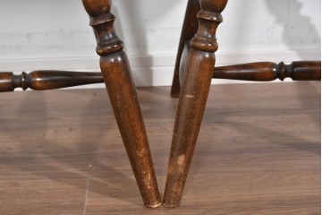 和製ヴィンテージ　松本民芸家具　曲線的な笠木が特徴のSP型スピンドルチェア2脚セット　定価(2脚合計)約19万円　(R-085825)