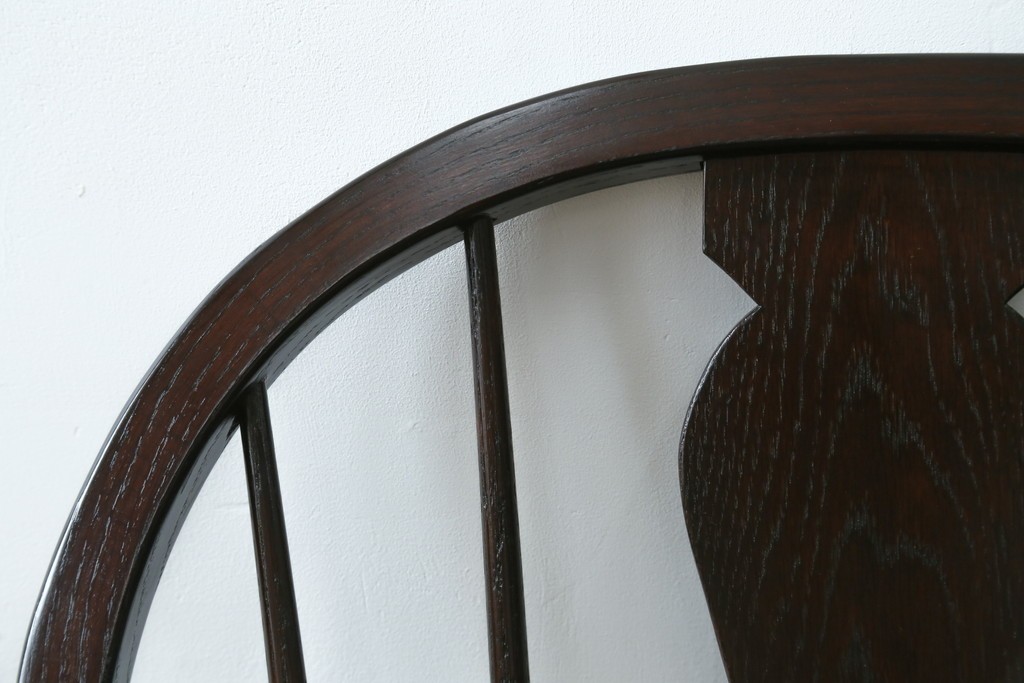 中古　超美品　松本民芸家具　堅牢で上質なつくりのWB型アームチェア　定価約20万円　(R-085826)