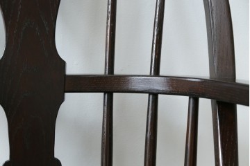 中古　超美品　松本民芸家具　堅牢で上質なつくりのWB型アームチェア　定価約20万円　(R-085826)