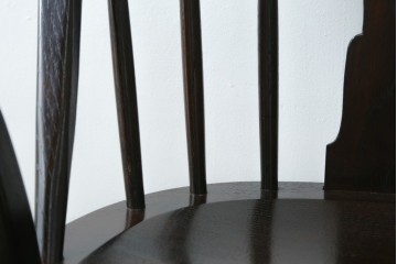 中古　超美品　松本民芸家具　堅牢で上質なつくりのWB型アームチェア　定価約20万円　(R-085826)