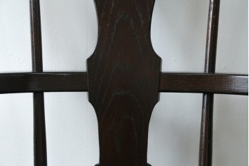 中古　超美品　松本民芸家具　堅牢で上質なつくりのWB型アームチェア　定価約20万円　(R-085826)