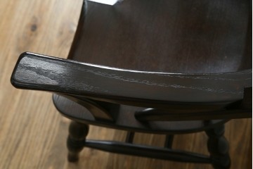 中古　超美品　松本民芸家具　堅牢で上質なつくりのWB型アームチェア　定価約20万円　(R-085826)