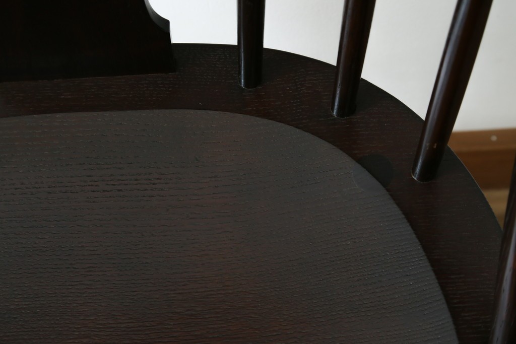 中古　超美品　松本民芸家具　堅牢で上質なつくりのWB型アームチェア　定価約20万円　(R-085826)