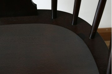 中古　超美品　松本民芸家具　堅牢で上質なつくりのWB型アームチェア　定価約20万円　(R-085826)