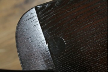 中古　超美品　松本民芸家具　堅牢で上質なつくりのWB型アームチェア　定価約20万円　(R-085826)