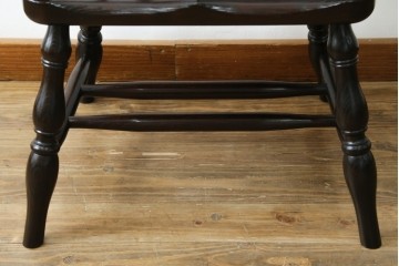 中古　超美品　松本民芸家具　堅牢で上質なつくりのWB型アームチェア　定価約20万円　(R-085826)