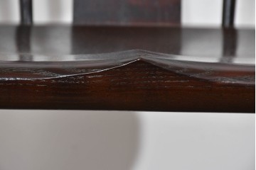 中古　超美品　松本民芸家具　堅牢で上質なつくりのWB型アームチェア　定価約20万円　(R-085826)