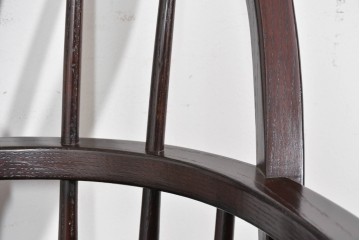 中古　超美品　松本民芸家具　堅牢で上質なつくりのWB型アームチェア　定価約20万円　(R-085826)