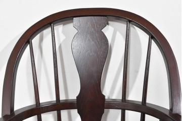 中古　超美品　松本民芸家具　堅牢で上質なつくりのWB型アームチェア　定価約20万円　(R-085826)