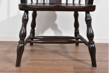 中古　超美品　松本民芸家具　堅牢で上質なつくりのWB型アームチェア　定価約20万円　(R-085826)