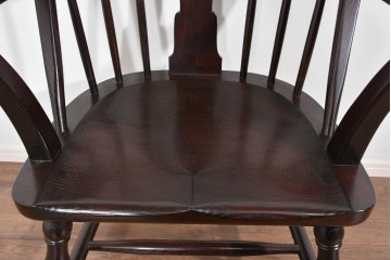 中古　超美品　松本民芸家具　堅牢で上質なつくりのWB型アームチェア　定価約20万円　(R-085826)