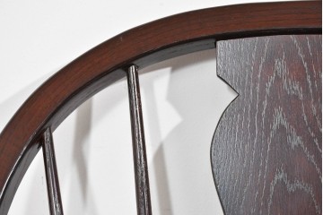 中古　超美品　松本民芸家具　堅牢で上質なつくりのWB型アームチェア　定価約20万円　(R-085826)