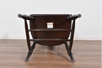 中古　超美品　松本民芸家具　堅牢で上質なつくりのWB型アームチェア　定価約20万円　(R-085826)