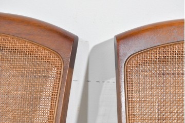 中古　超美品　maruni(マルニ木工)　地中海ロイヤルシリーズ　淡緑色の座面が上品なレティーロチェア4脚セット　定価(4脚合計)約32万円　(R-085827)