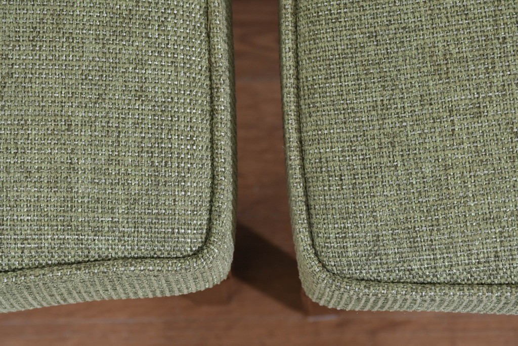 中古　超美品　maruni(マルニ木工)　地中海ロイヤルシリーズ　淡緑色の座面が上品なレティーロチェア4脚セット　定価(4脚合計)約32万円　(R-085827)