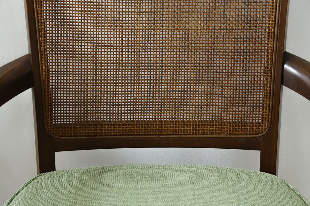 中古　超美品　maruni(マルニ木工)　地中海ロイヤルシリーズ　柔らかな曲線アームが魅力のレティーロチェア2脚セット　定価(2脚合計)約19万円　(R-085828)