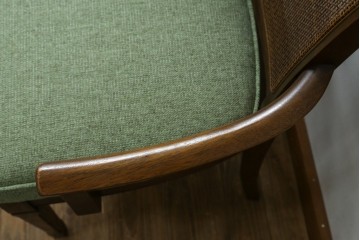 中古　超美品　maruni(マルニ木工)　地中海ロイヤルシリーズ　柔らかな曲線アームが魅力のレティーロチェア2脚セット　定価(2脚合計)約19万円　(R-085828)