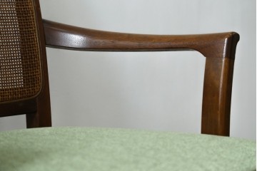 中古　超美品　maruni(マルニ木工)　地中海ロイヤルシリーズ　柔らかな曲線アームが魅力のレティーロチェア2脚セット　定価(2脚合計)約19万円　(R-085828)