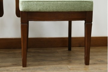 中古　超美品　maruni(マルニ木工)　地中海ロイヤルシリーズ　柔らかな曲線アームが魅力のレティーロチェア2脚セット　定価(2脚合計)約19万円　(R-085828)