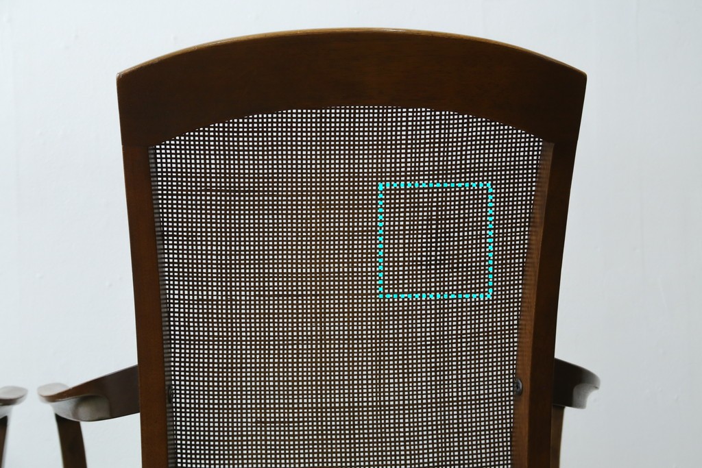 中古　超美品　maruni(マルニ木工)　地中海ロイヤルシリーズ　柔らかな曲線アームが魅力のレティーロチェア2脚セット　定価(2脚合計)約19万円　(R-085828)