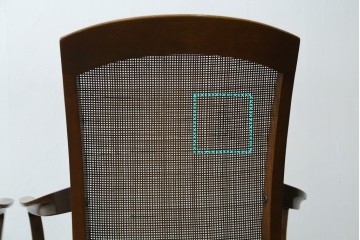 中古　超美品　maruni(マルニ木工)　地中海ロイヤルシリーズ　柔らかな曲線アームが魅力のレティーロチェア2脚セット　定価(2脚合計)約19万円　(R-085828)