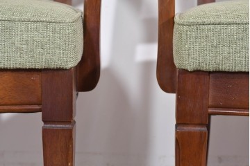 中古　超美品　maruni(マルニ木工)　地中海ロイヤルシリーズ　柔らかな曲線アームが魅力のレティーロチェア2脚セット　定価(2脚合計)約19万円　(R-085828)