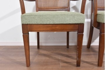 中古　超美品　maruni(マルニ木工)　地中海ロイヤルシリーズ　柔らかな曲線アームが魅力のレティーロチェア2脚セット　定価(2脚合計)約19万円　(R-085828)