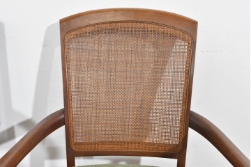 中古　超美品　maruni(マルニ木工)　地中海ロイヤルシリーズ　柔らかな曲線アームが魅力のレティーロチェア2脚セット　定価(2脚合計)約19万円　(R-085828)