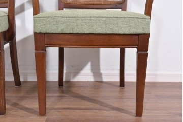 中古　超美品　maruni(マルニ木工)　地中海ロイヤルシリーズ　柔らかな曲線アームが魅力のレティーロチェア2脚セット　定価(2脚合計)約19万円　(R-085828)