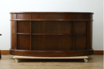 中古　DREXEL HERITAGE(ドレクセルヘリテイジ)　Cameo Classics(キャメオクラシックス)　気品ある曲面フォルムと木目が魅力のキドニーデスク　(R-085830)