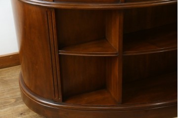 中古　DREXEL HERITAGE(ドレクセルヘリテイジ)　Cameo Classics(キャメオクラシックス)　気品ある曲面フォルムと木目が魅力のキドニーデスク　(R-085830)
