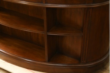 中古　DREXEL HERITAGE(ドレクセルヘリテイジ)　Cameo Classics(キャメオクラシックス)　気品ある曲面フォルムと木目が魅力のキドニーデスク　(R-085830)
