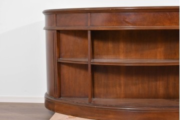 中古　DREXEL HERITAGE(ドレクセルヘリテイジ)　Cameo Classics(キャメオクラシックス)　気品ある曲面フォルムと木目が魅力のキドニーデスク　(R-085830)